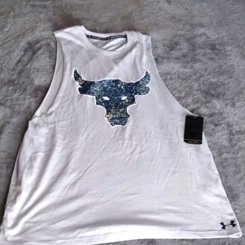 UA PROJECT ROCK SLEEVELESS TEE